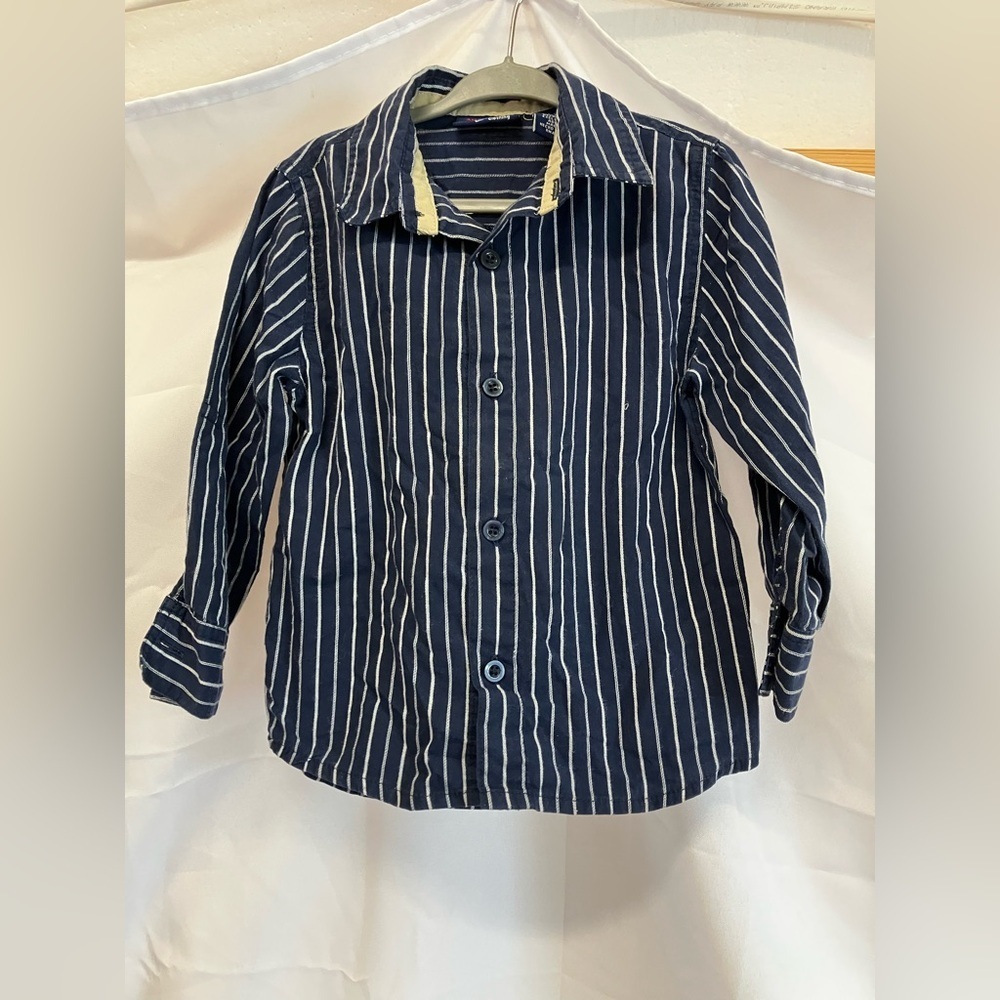 Genuine Kids Button Down Shirt Set - Blue, Gray, Brown - Picture 5 of 12